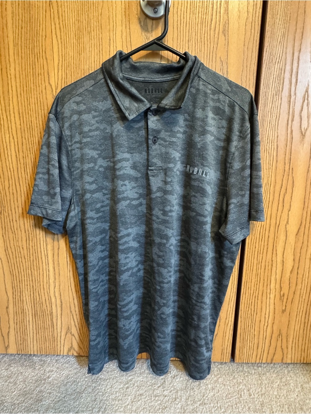 NOBULL Dark Gray Camo Polo Shirt